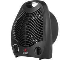 ECG TV 3030 Heat R černá / Teplovzdušný ventilátor / 2000W / 2 topné stupně 