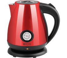 ECG RK 1705 Metallico Rosso červená / rychlovarná konvice / 2200W / 1.7 L / nerez
