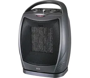 ECG KT 10 černá / Teplovzdušný ventilátor / 1500W / 2 topné stupně 