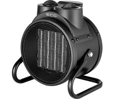 ECG HH 2010 černá / Teplovzdušný ventilátor / 2000 W / 3 stupně výkonu 