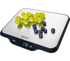 ECG KV 215 S stříbrná / kuchyňská váha / max. 15 kg / TARE / nerez / 4x 1.5 AA 