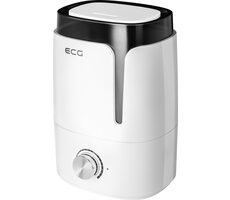 ECG AH M351 bílá / ultrasonický zvlhčovač vzduchu / 25 W / 350ml-h / zásobník na vodu 3.5 L / 38dB 
