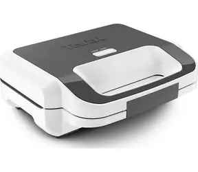 Tefal Snack XL SW7011 bílá/černá / Toustovač / 850 W / 2v1 / nepřilnavý povrch / doprodej