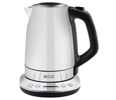 ECG RK 1791 stříbrná / rychlovarná konvice / 2200 W / 1.7 L / nerez 