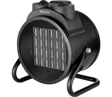 ECG HH 3010 černá / Teplovzdušný ventilátor / keramický topný článek / 3000W / 2 stupně výkonu 