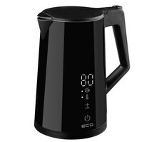 ECG RK 1893 Digitouch černá / rychlovarná konvice / 2200 W / 1.7 L / nerez 