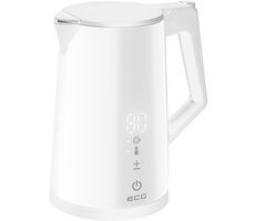 ECG RK 1893 Digitouch bílá / rychlovarná konvice / 2200 W / 1.7 L / nerez 