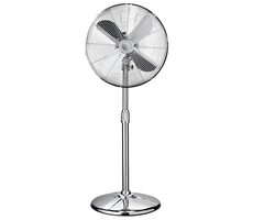 ECG FS 40 N stříbrná / stojanový ventilátor / 50 W / 3 rychlosti / 40 cm / výška 135 cm  