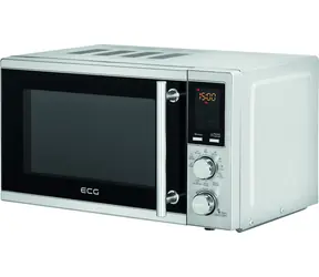ECG MTD 2072 SE stříbrná / Mikrovlnná trouba / 700 W / 20 L / 5 úrovní ohřevu / 8 programů 