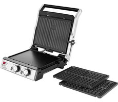 ECG KG 2033 Duo Grill & Waffle / elektrický gril / 2000 W / 290 x 230 mm / 2 termostaty / 3 plotýnky 