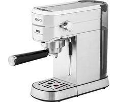 ECG ESP 20501 Iron stříbrná / Pákový kávovar / 1450 W / 1.25 L / 20 bar / napěňovací tryska 