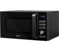 ECG MTD 2590 GBS černá / Mikrovlnná trouba s grilem / 1000 W / 25 L / 5 úrovní ohřevu / 9 programů 