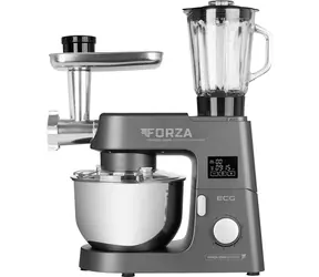 ECG FORZA 5500 Giorno Scuro šedá / kuchyňský robot / 1500 W / nerez mísa 6.5 L / 6 rychlostí 