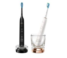 Philips HX9914/57 Sonicare DiamondClean 9000 černá + bílá / Sonický zubní kartáček / 2ks / 62.000 kmitů / 4 režimy