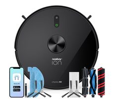 Niceboy ION Charles i10 černá / Robotický vysavač s mopem / sací výkon 3500 Pa / prachová nádoba 400 ml / HEPA