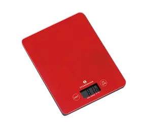 ZASSENHAUS 73218 červená / Digitální kuchyńská váha / max. 5 kg / funkce TARE / LCD 