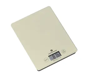 ZASSENHAUS 73256 béžová / Digitální kuchyńská váha / max. 5 kg / funkce TARE / LCD 