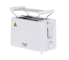 Adler AD 3223 bílá / Topinkovač / 900W / 6 stupňů