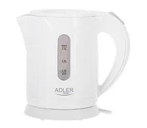 Adler AD 1371w bílá / Rychlovarná konvice / 850W / 0.8 L