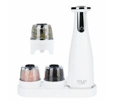 Adler AD 4449w bílá / Mlýnek na sůl a pepř / 150 ml / 1500 mAh
