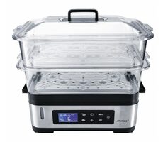 Steba DG 2 / Parní hrnec / 1200 W / 6 L / 2 parní mísy / časovač 