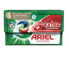 Ariel Extra Clean Power 20 kapslí / Gelové kapsle univerzální na praní 