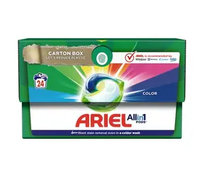 Ariel All-in-1 Color  24 kapslí / Gelové kapsle na praní 