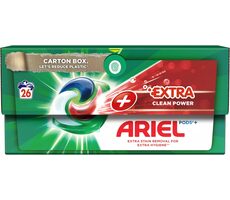 Ariel Extra Clean Power 26 kapslí / Gelové kapsle univerzální na praní 