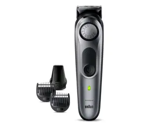 BRAUN BT7420 černo-šedá / zastřihovač vousů / 100 min provoz / 0.5-10mm 