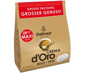 Dallmayr Crema d Oro Mild & Fein Intensa pody Senseo 28 ks / Pody Senseo / 100% Arabica