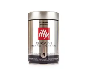 Illy Espresso Dark  250 g / Zrnková káva / 100% Arabica / Plechovka