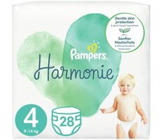 Pampers Harmonie 9-14kg (28ks) / Pleny / Velikost 4 (9-14 kg)