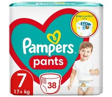 Pampers Pants 17kg+ (38ks) / Plenkové kalhotky / Velikost 7 (17kg+)