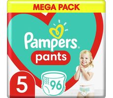 Pampers Pants 12-17kg (96ks) / Plenkové kalhotky / Velikost 5 (12-17kg)