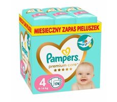 Pampers Premium Care 9-14kg (174ks) / Pleny / Velikost 4 (9-14 kg)