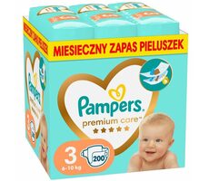 Pampers Premium Care 6-10kg (200ks) / Pleny / Velikost 3 (6-10 kg)