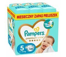 Pampers Premium Care 11-15kg (148ks) / Pleny / Velikost 5 (11-15 kg)