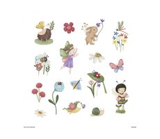 Little Dutch Dětské tetování Rosa & Friends / od 3 let