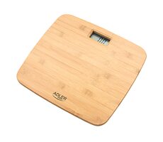 Adler AD 8173 hnědá / Osobní váha / do 150 kg / LCD / bambus