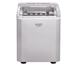 Adler AD 8086 stříbrná / Výrobník ledu / 100W / 1.5L / 12kg-den