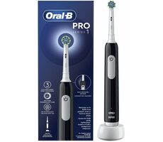 Oral-B Pro Series 1 Cross Action černý / Elektrický zubní kartáček / oscilační / 3 režimy / senzor tlaku 