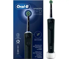 Oral-B Vitality Pro černý / Elektrický zubní kartáček / oscilační / 3 režimy / časovač