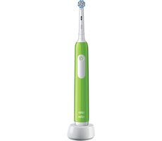 Oral-B Junior Base zelený / Elektrický dětský zubní kartáček / oscilační / časovač / senzor tlaku / od 6 let