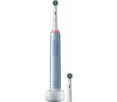 Oral-B PRO 3 3000 Cross Action modrý / Elektrický zubní kartáček / oscilační / 3 režimy / časovač 