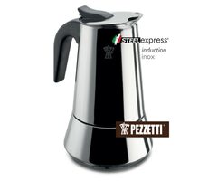 Pezzetti SteelExpress Moka konvice 10 šálků stříbrná / 500 ml