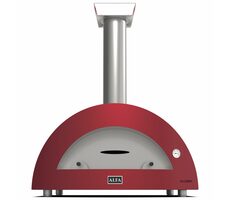 Alfa Forni Moderno 5 červená / Pec na pizzu / 500°C / 100 x 70 cm / na dřevo 