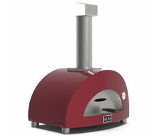 Alfa Forni Moderno 1 červená / Pec na pizzu / 500°C / 60 x 40 / na dřevo 