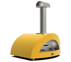Alfa Forni Moderno 5 žlutá / Pec na pizzu / 500 °C / 100 x 70 cm / na dřevo 