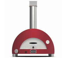 Alfa Forni Moderno 1 červená / Pec na pizzu / 500°C / 60 x 40 / na LPG 