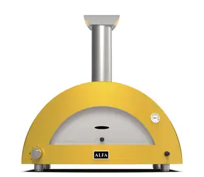 Alfa Forni Moderno 3 žlutá / Pec na pizzu / 500°C / 80 x 50 / na LPG a dřevo 